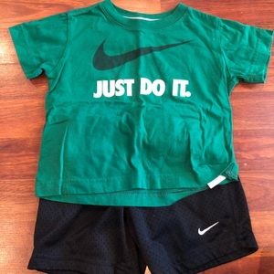 Boys 2T Nike outfit - mesh shorts and T-shirt